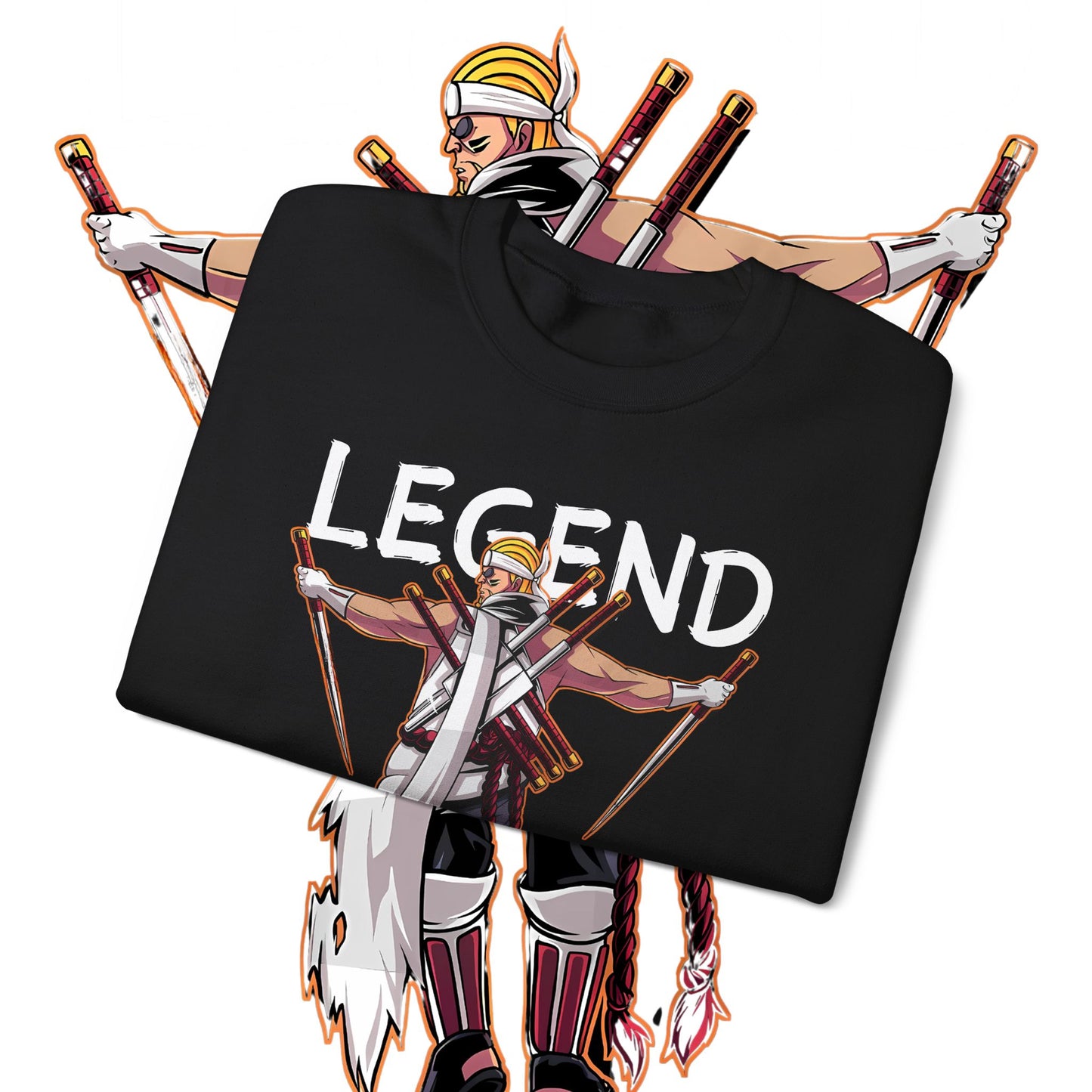 Killer Bee Naruto Sweatshirt 100% Cotton Anime Streetwear