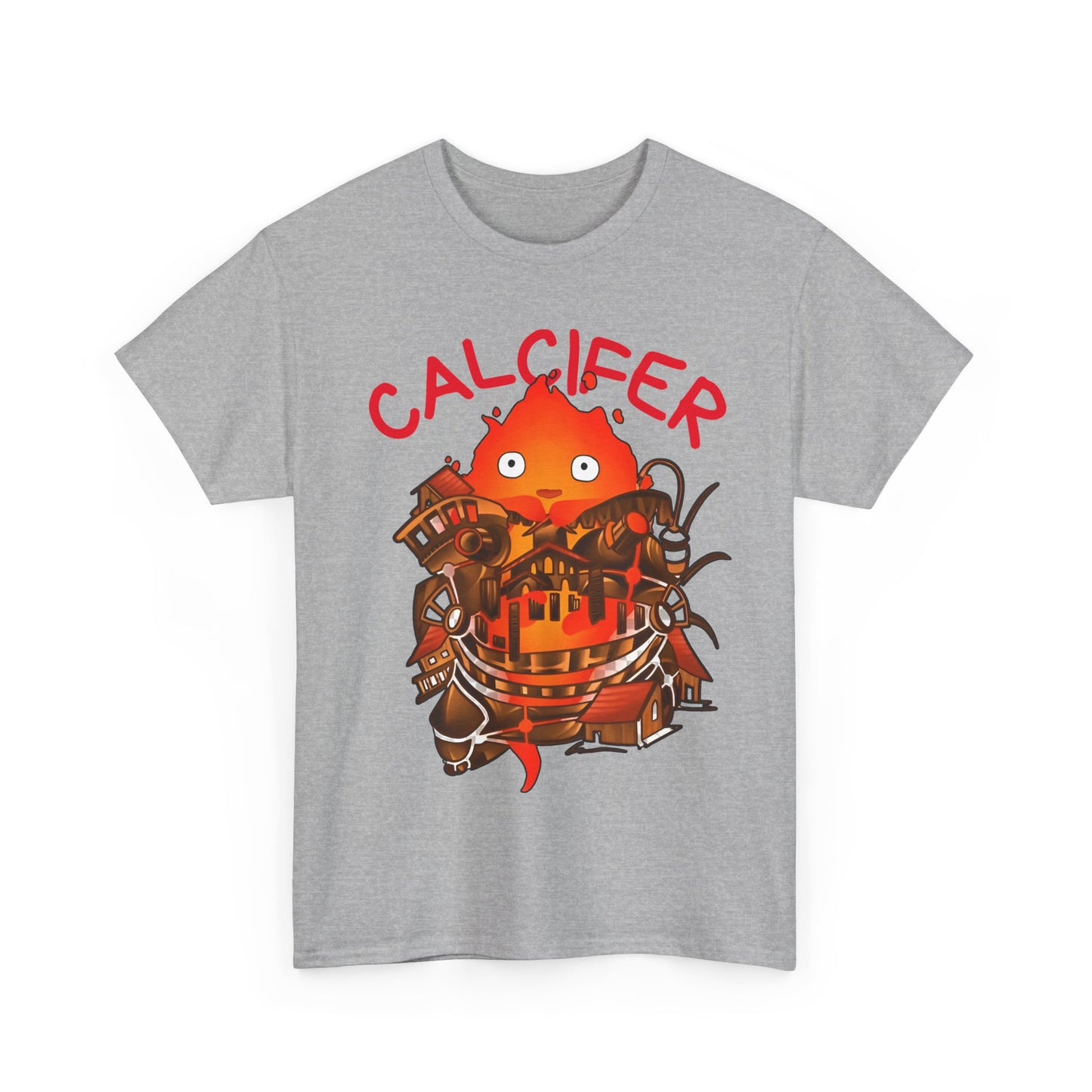 Calcifer Castle T-Shirt | 100% Cotton Howl’s Moving Castle Ghibli Tee