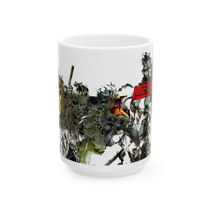 Metal Gear Fox Hound Mug – 11oz & 15oz Ceramic Coffee Cup – Tactical Espionage Action Gamer Gift