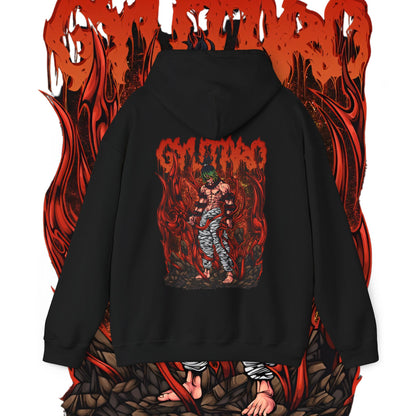 Gyutaro Back Print Hoodie | Demon Slayer Art | 100% Cotton Anime Hoodie