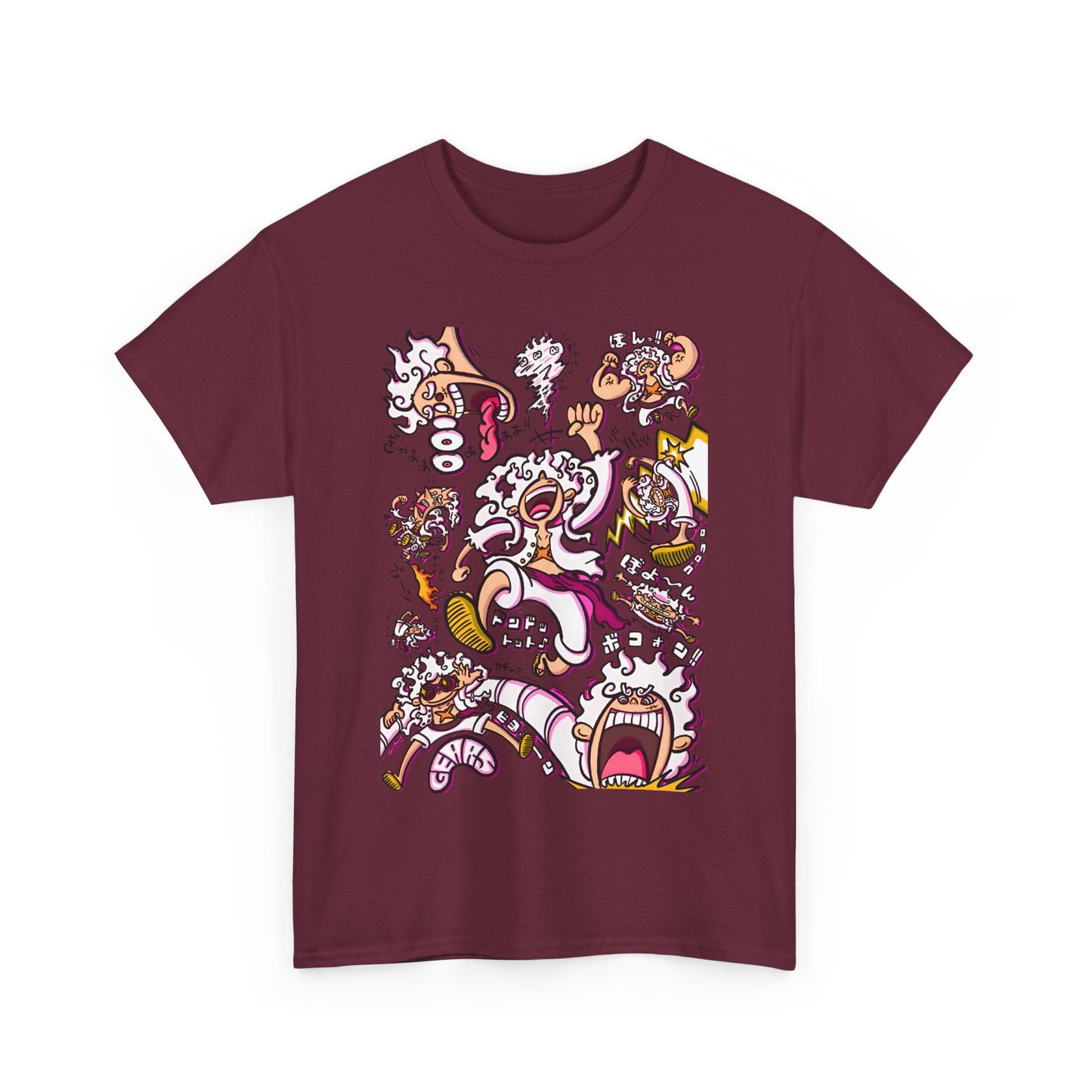 Funny Luffy One Piece T-Shirt – 100% Cotton Anime Tee for Straw Hat Fans