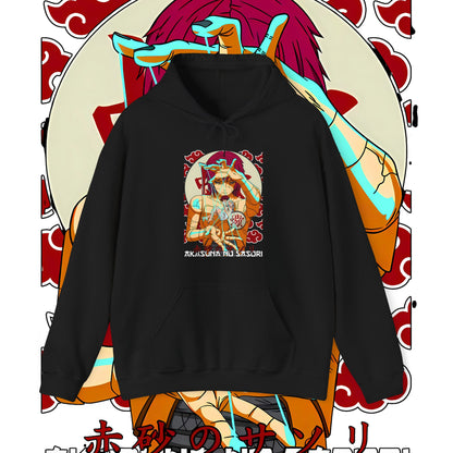 Sasori Akatsuki Naruto Hoodie – 100% Cotton Anime Streetwear