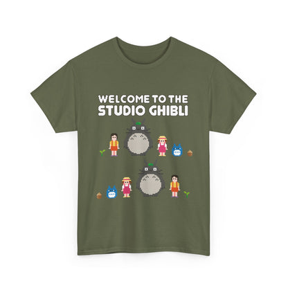 Totoro Pixel T-Shirt 100% Cotton | Studio Ghibli Anime Graphic Tee