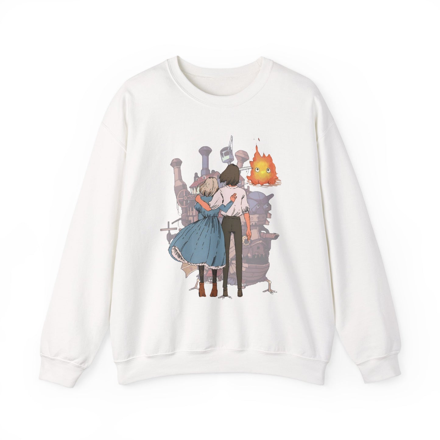 Howl's Moving Castle Love Sweatshirt – 100% Cotton Studio Ghibli Anime Sweatshirt