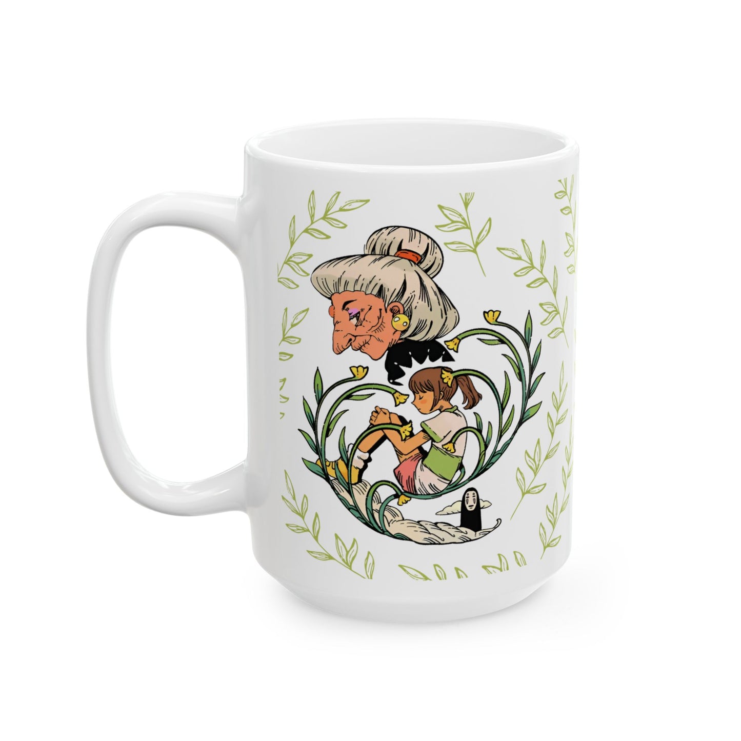 Spirited Away Chihiro Mug – Studio Ghibli Coffee Cup – 11oz & 15oz Ceramic Anime Gift for Fans