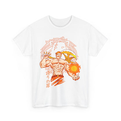 Escanor Seven Deadly Sins T-Shirt – 100% Cotton Anime Tee for Lion’s Sin of Pride Fans