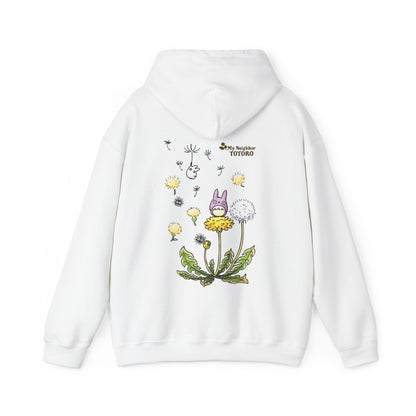 My Neighbor Totoro Woods Hoodie with Back Print – 100% Cotton Studio Ghibli Forest Design