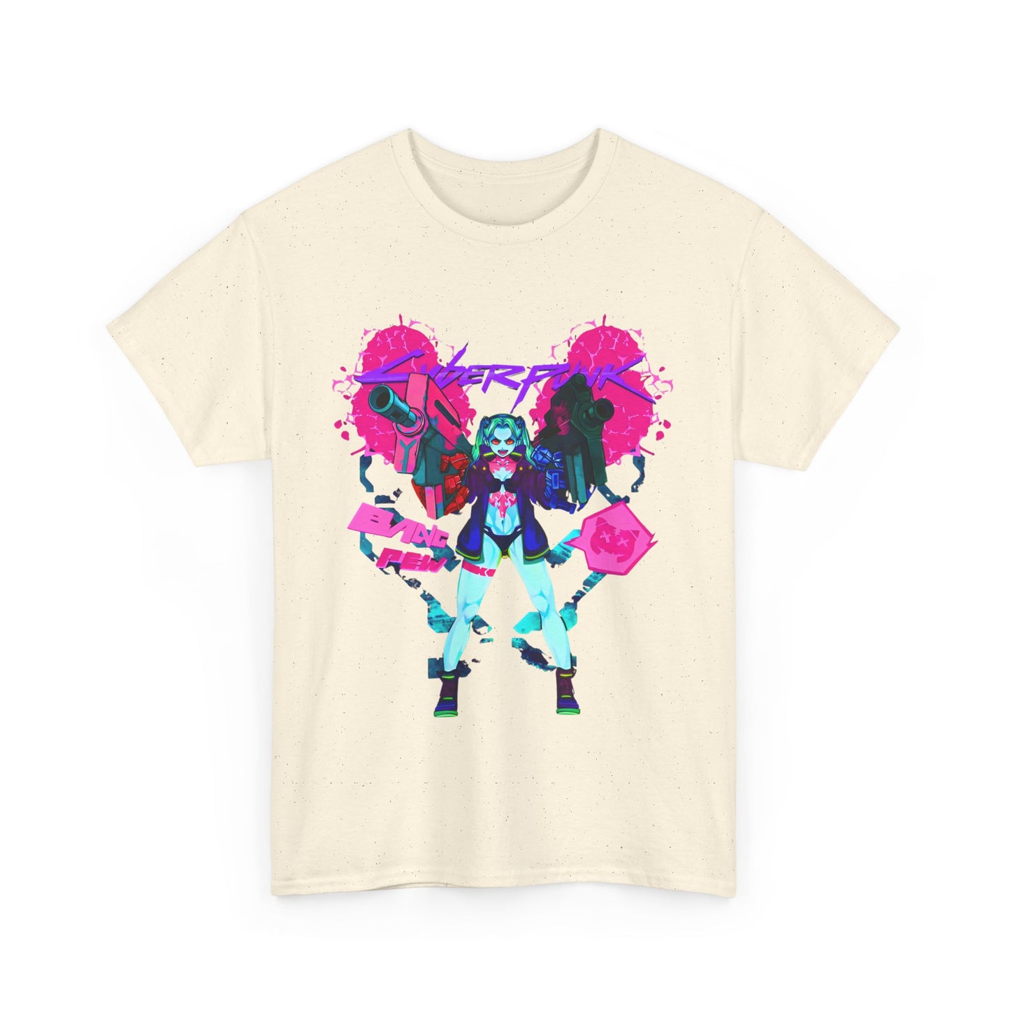 Rebecca Cyberpunk Edgerunners T-Shirt – 100% Cotton Anime Tee Featuring the Iconic Netrunner