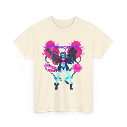Rebecca Cyberpunk Edgerunners T-Shirt – 100% Cotton Anime Tee Featuring the Iconic Netrunner