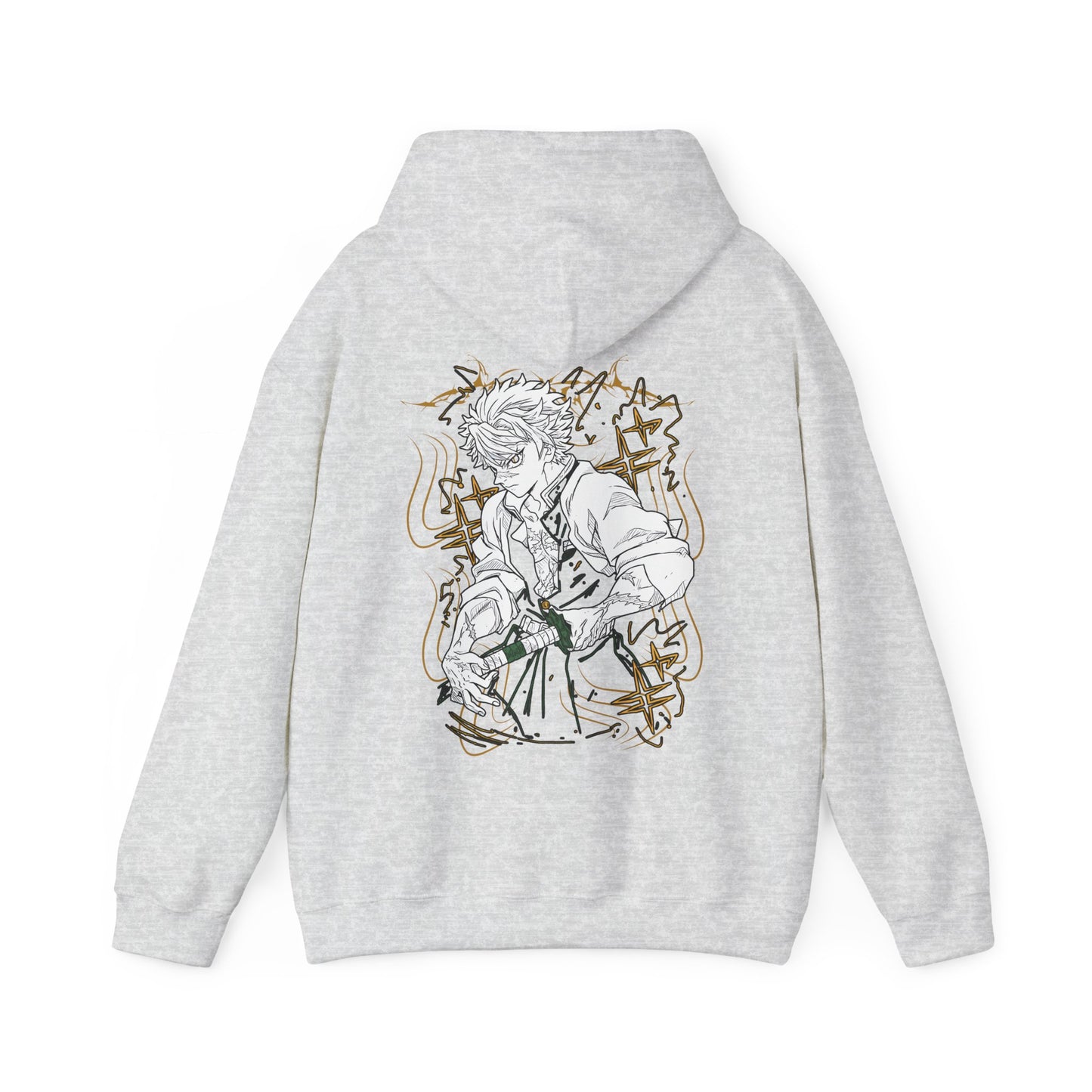 Sanemi Shinazugawa Back Print Hoodie – 100% Cotton Demon Slayer Streetwear for Anime Fans