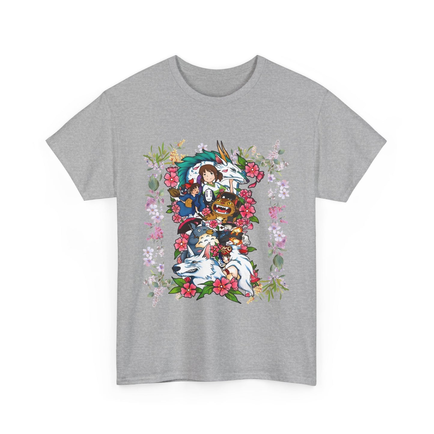 Ghibli Characters T-Shirt – 100% Cotton Anime Shirt for Studio Ghibli Fans