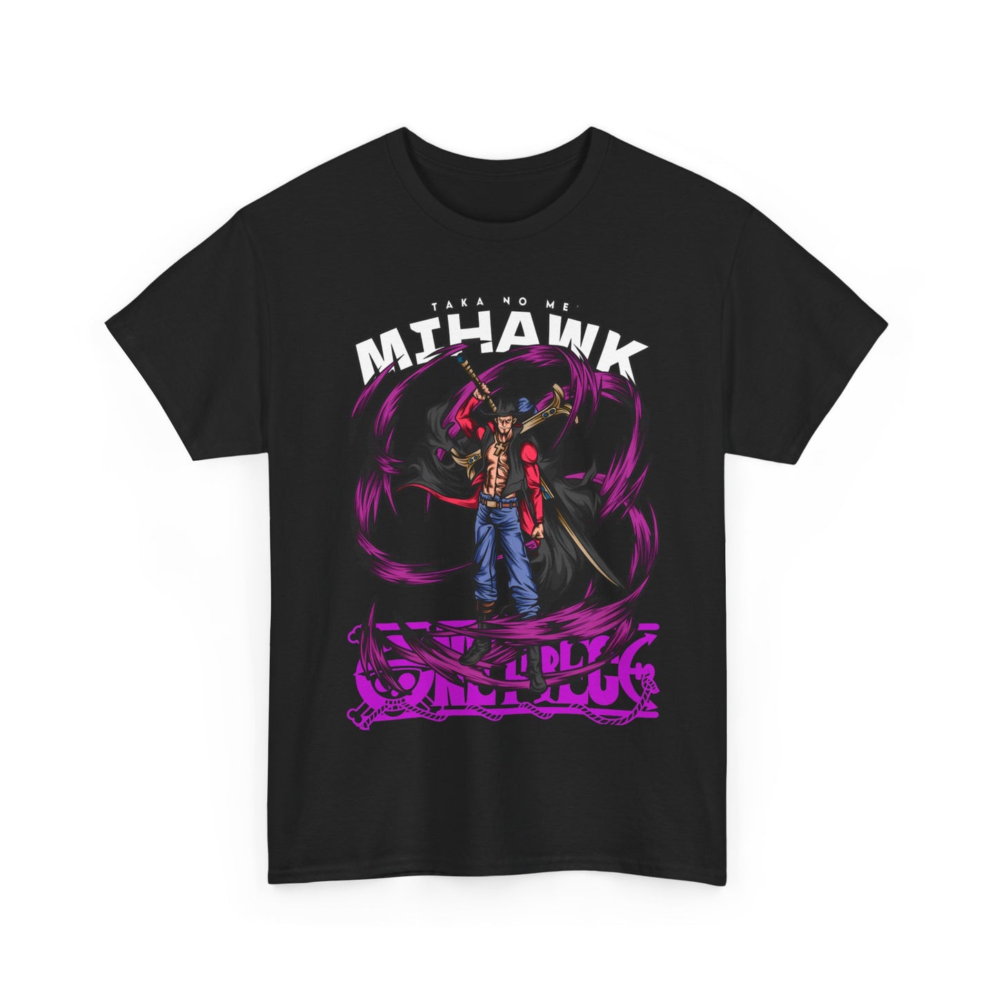 Dracule Mihawk One Piece T-Shirt – 100% Cotton Anime Tee for Warlord Fans