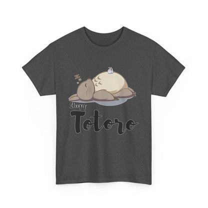 Sleepy Totoro T-Shirt – 100% Cotton Ghibli Tee for Cozy Anime Fans