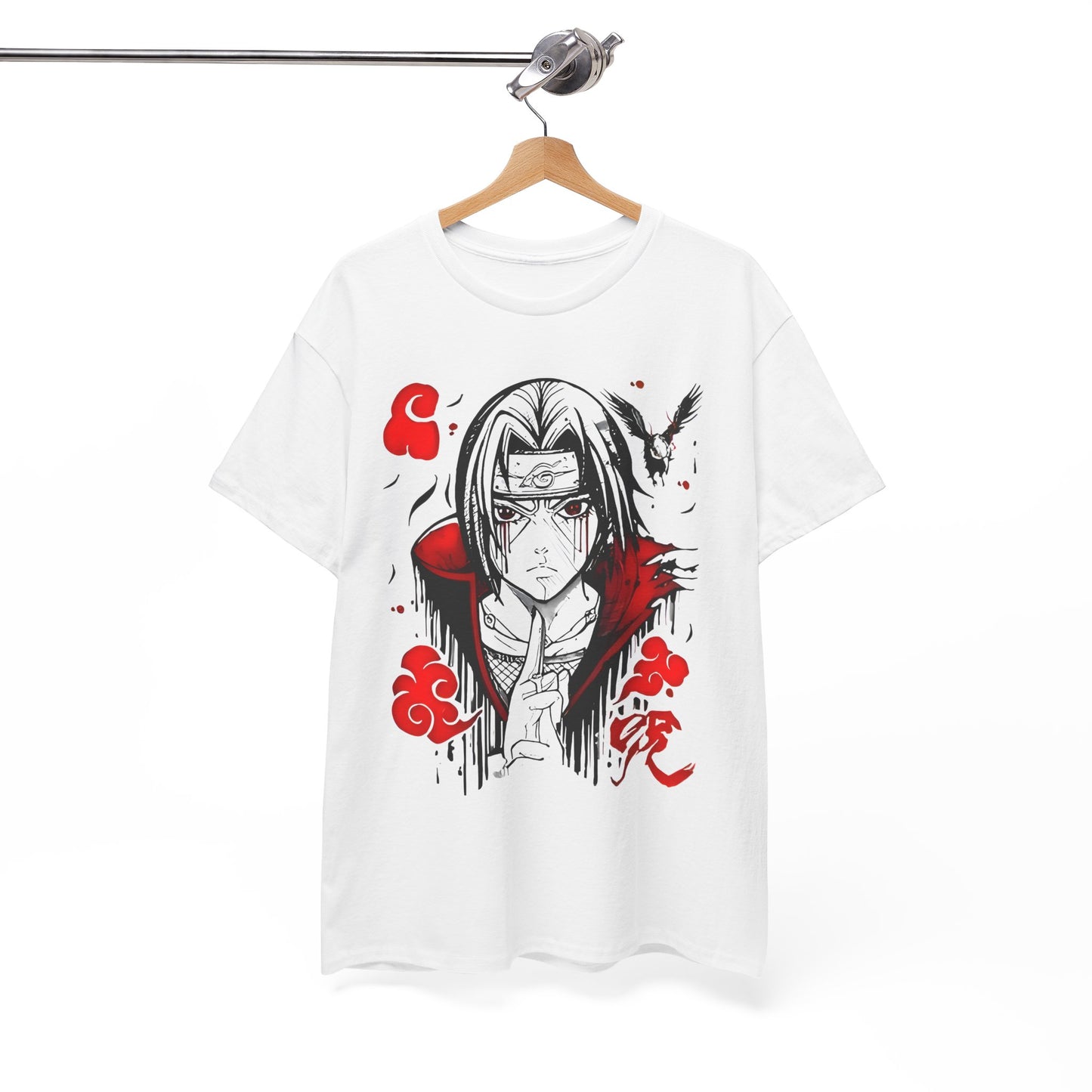 Itachi Uchiha Naruto Graphic Tee 100% Cotton Anime Shirt