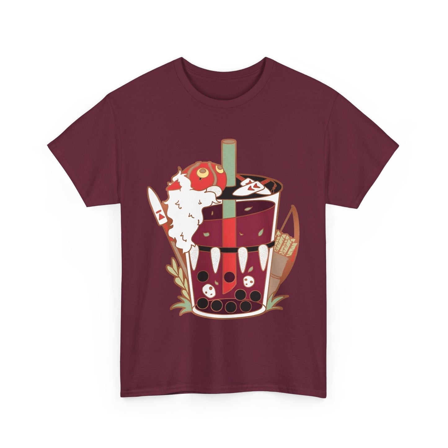 Princess Mononoke Smoothie Art T-Shirt | 100% Cotton Studio Ghibli Anime Tee