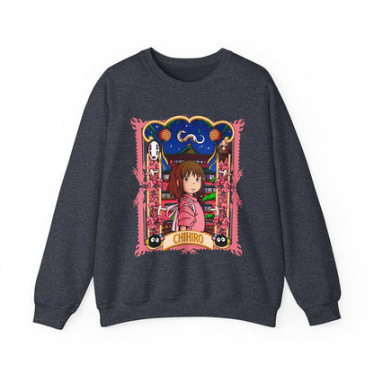 Spirited Away Chihiro Sweatshirt – 100% Cotton Studio Ghibli Pullover for Anime Fans