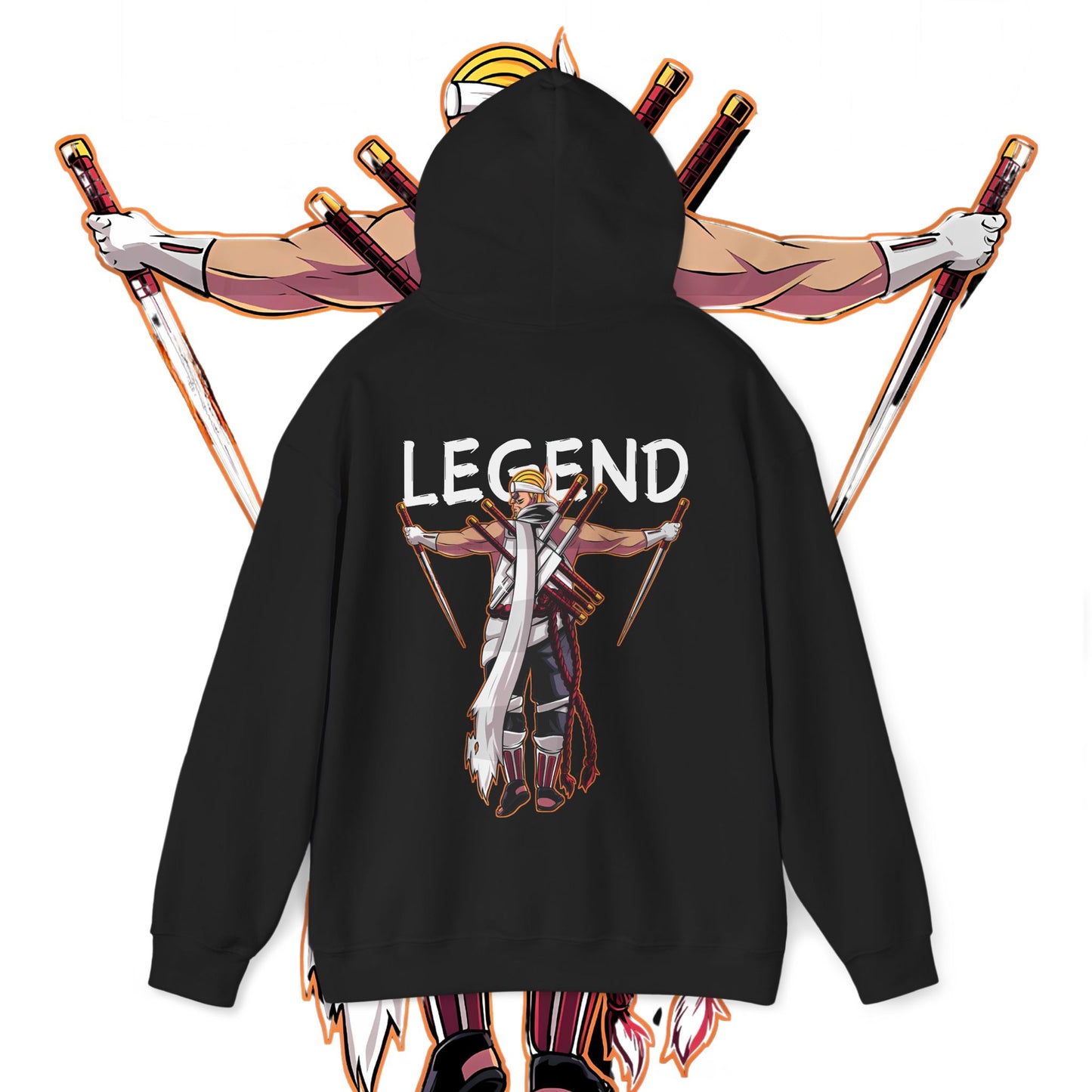 Killer Bee Naruto Back Print Hoodie – Premium Cotton Anime Streetwear