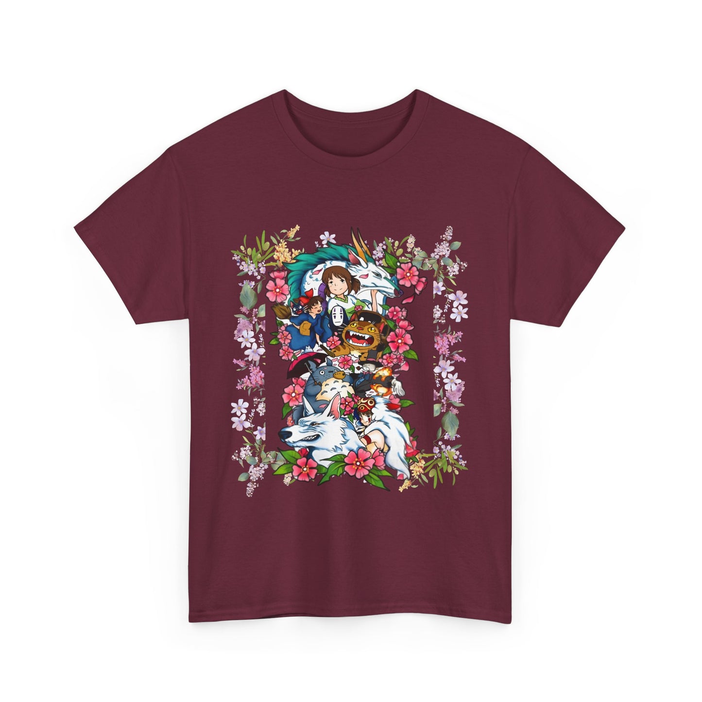 Ghibli Characters T-Shirt – 100% Cotton Anime Shirt for Studio Ghibli Fans