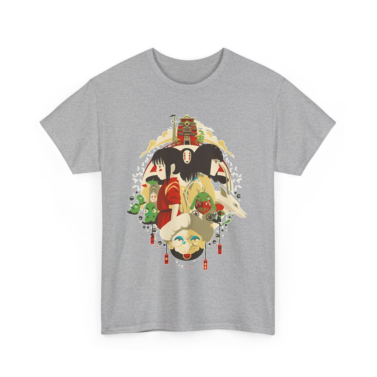 Spirited Away Characters T-Shirt – 100% Cotton Studio Ghibli Tee