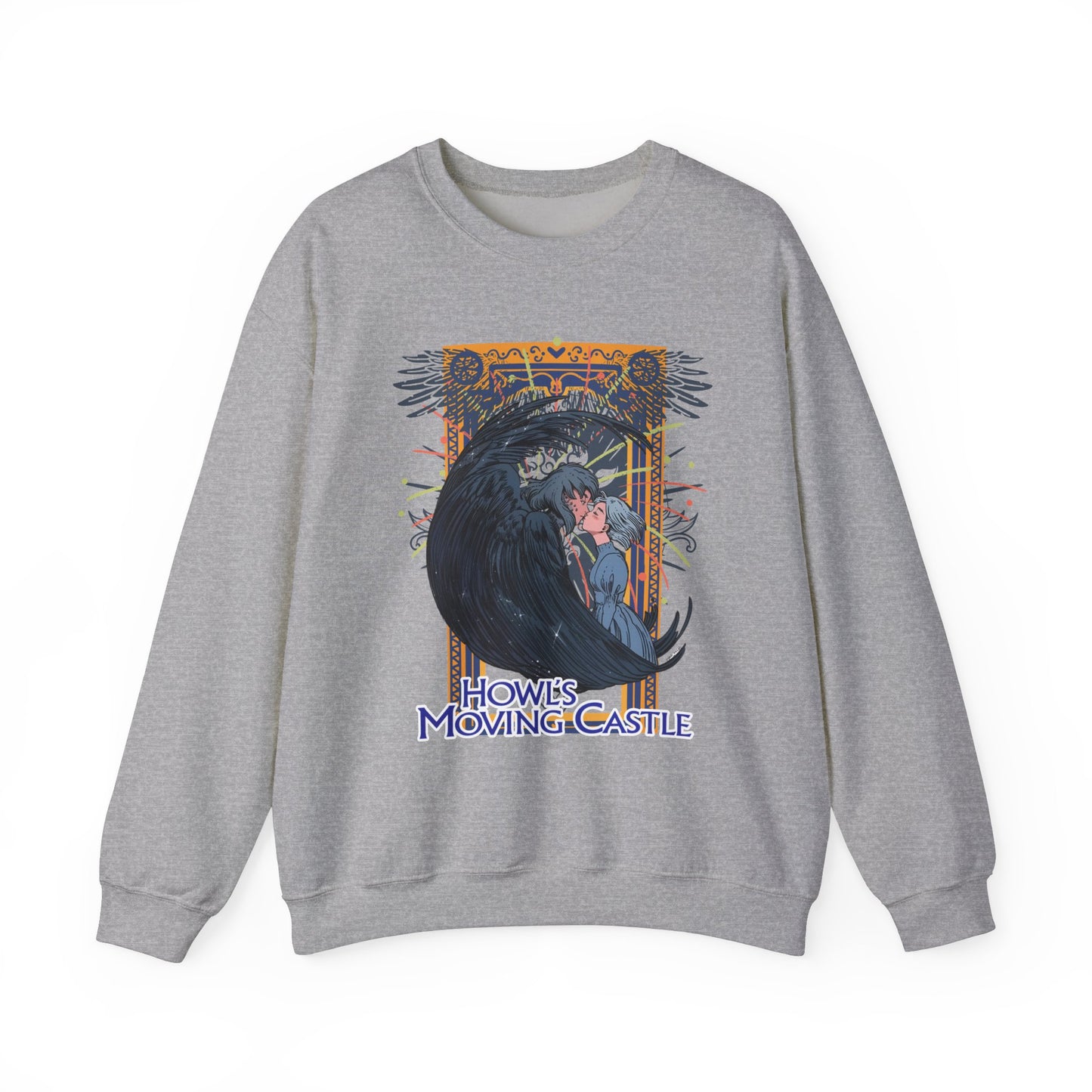 Howl’s Moving Castle Sweatshirt – 100% Cotton Anime Pullover for Studio Ghibli Fans