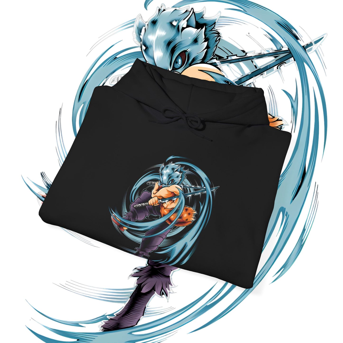 Inosuke Boar Sword Fury Hoodie | Demon Slayer | 100% Cotton Anime Hoodie