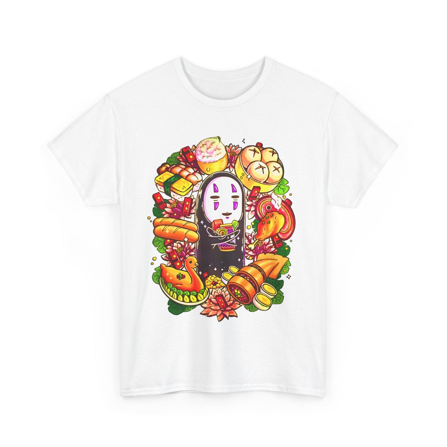 No Face Paint Brush T-Shirt | 100% Cotton Spirited Away Studio Ghibli Tee