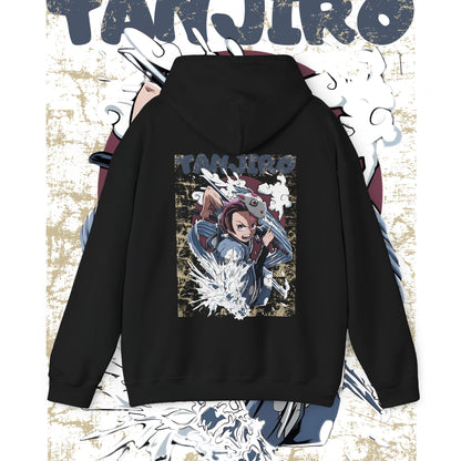 Tanjiro Wind Mask Back Print Hoodie – Anime Demon Slayer Cotton