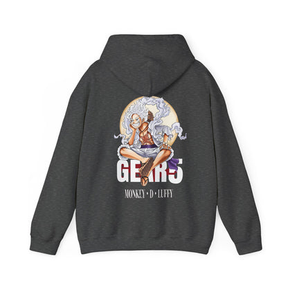 Monkey D. Luffy Gear 5 Back Print Hoodie – 100% Cotton One Piece Anime Sweatshirt