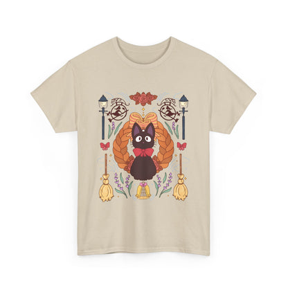 Jiji Collage T-Shirt – 100% Cotton Studio Ghibli Cat Tee