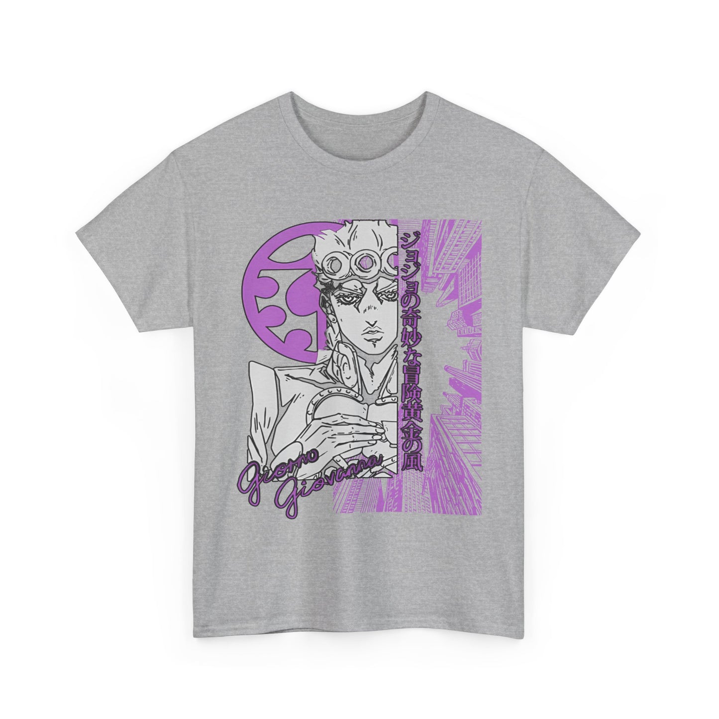 Giorno Giovanna T-Shirt – 100% Cotton JoJo’s Bizarre Adventure Anime Tee for Stand Users
