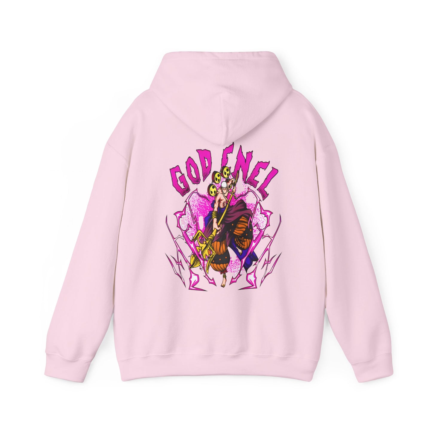 God Enel One Piece Back Print Hoodie – 100% Cotton Anime Hoodie with Thunder God Design