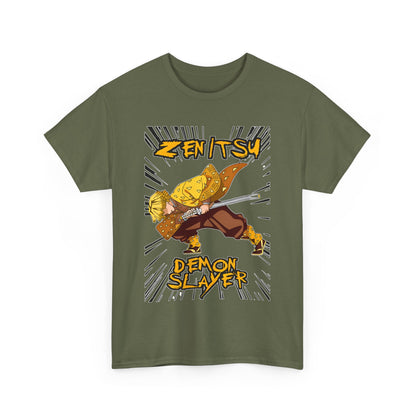 Zenitsu Agatsuma T-Shirt – 100% Cotton Demon Slayer Anime Shirt