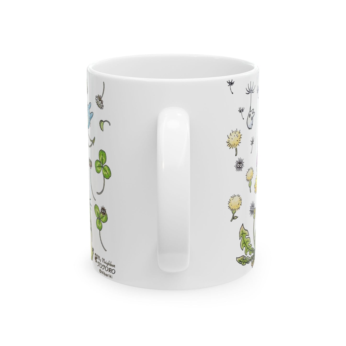 Totoro Green Mug – Studio Ghibli Ceramic Coffee Cup – 11oz & 15oz Gift for My Neighbor Totoro Fans