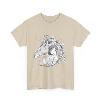Chihiro and Haku T-Shirt – Spirited Away Ghibli Cotton Tee