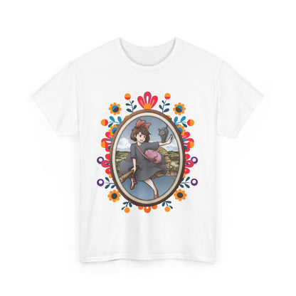 Kiki's Delivery Service Art T-Shirt 100% Cotton Studio Ghibli Anime Tee