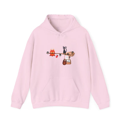 Calcifer Jiji Soot Sprites Hoodie – 100% Cotton Studio Ghibli Anime Character Hoodie