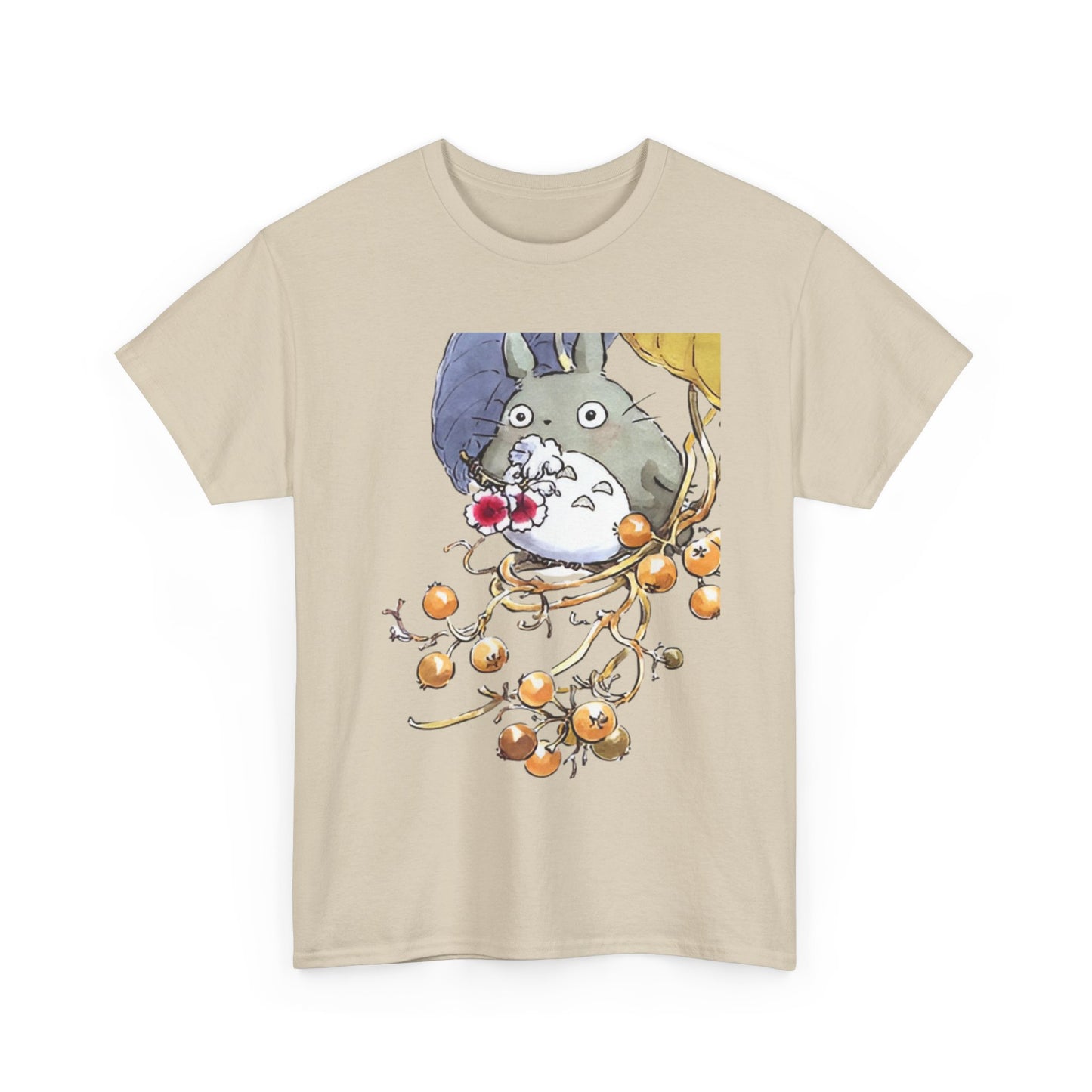 Totoro Sweet Art Shirt – Cute Studio Ghibli Cotton T-Shirt for Anime Fans