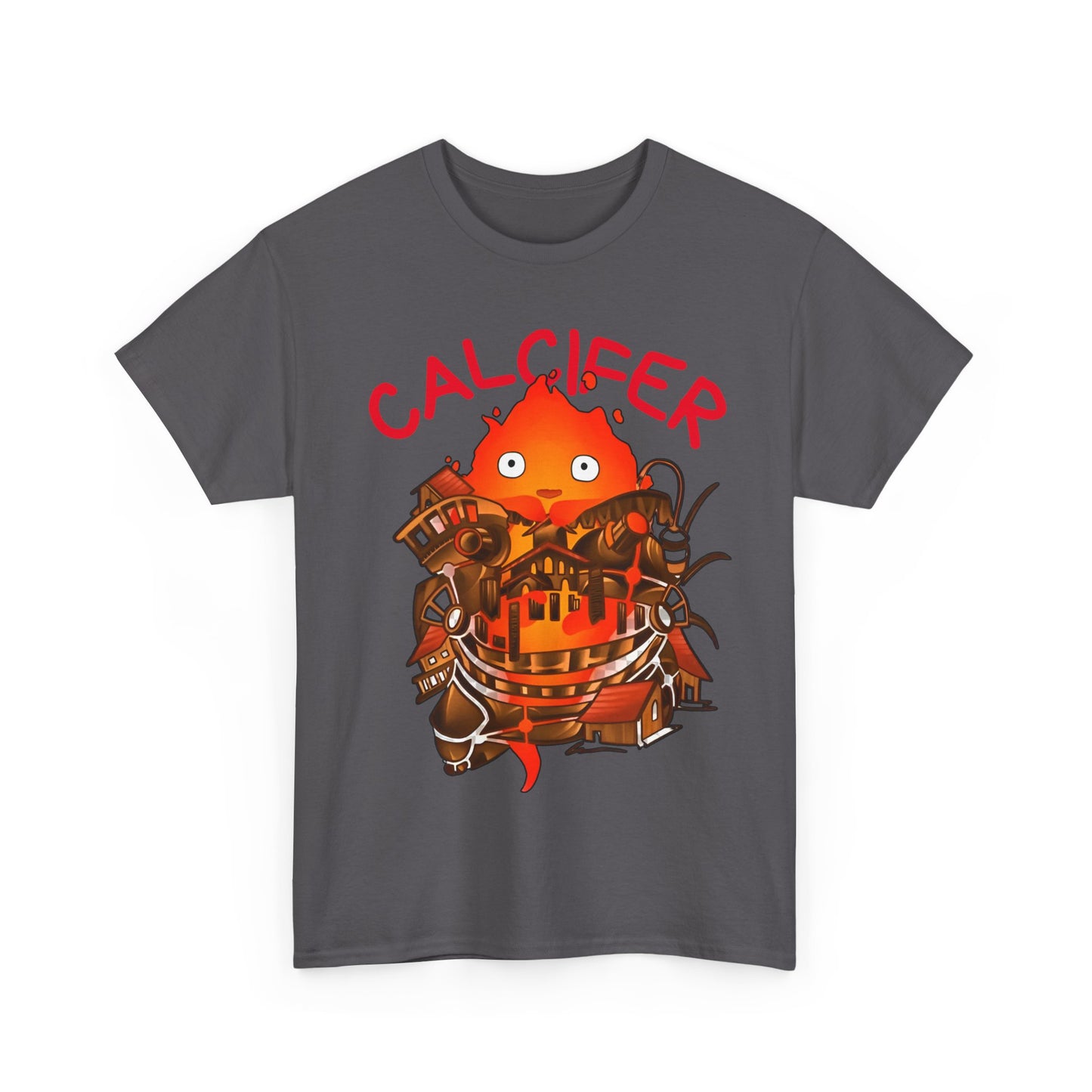 Calcifer Castle T-Shirt | 100% Cotton Howl’s Moving Castle Ghibli Tee