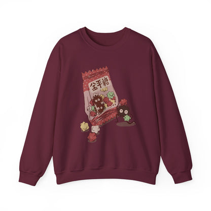 Soot Sprites Candy Sweatshirt – 100% Cotton Cute Studio Ghibli Anime Pullover