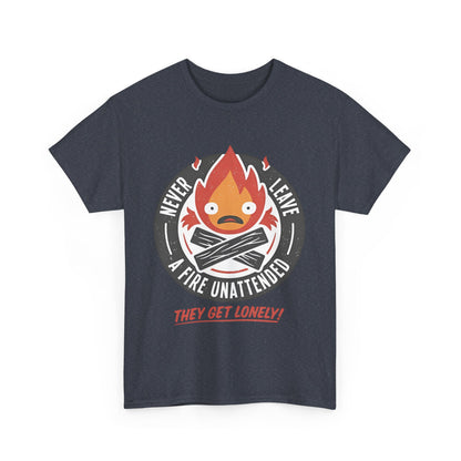Calcifer Studio Ghibli T-Shirt 100% Cotton Anime Tee