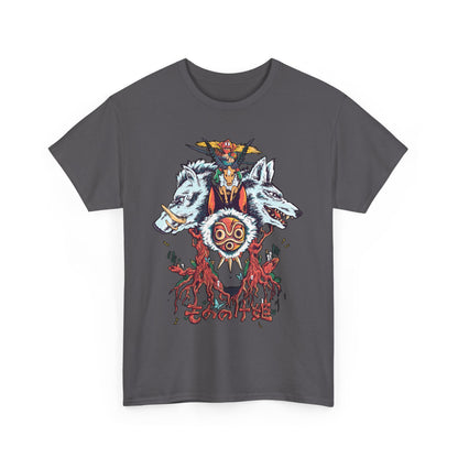 Mononoke Princess Shirt – Ghibli Cotton T-Shirt for Anime Lovers