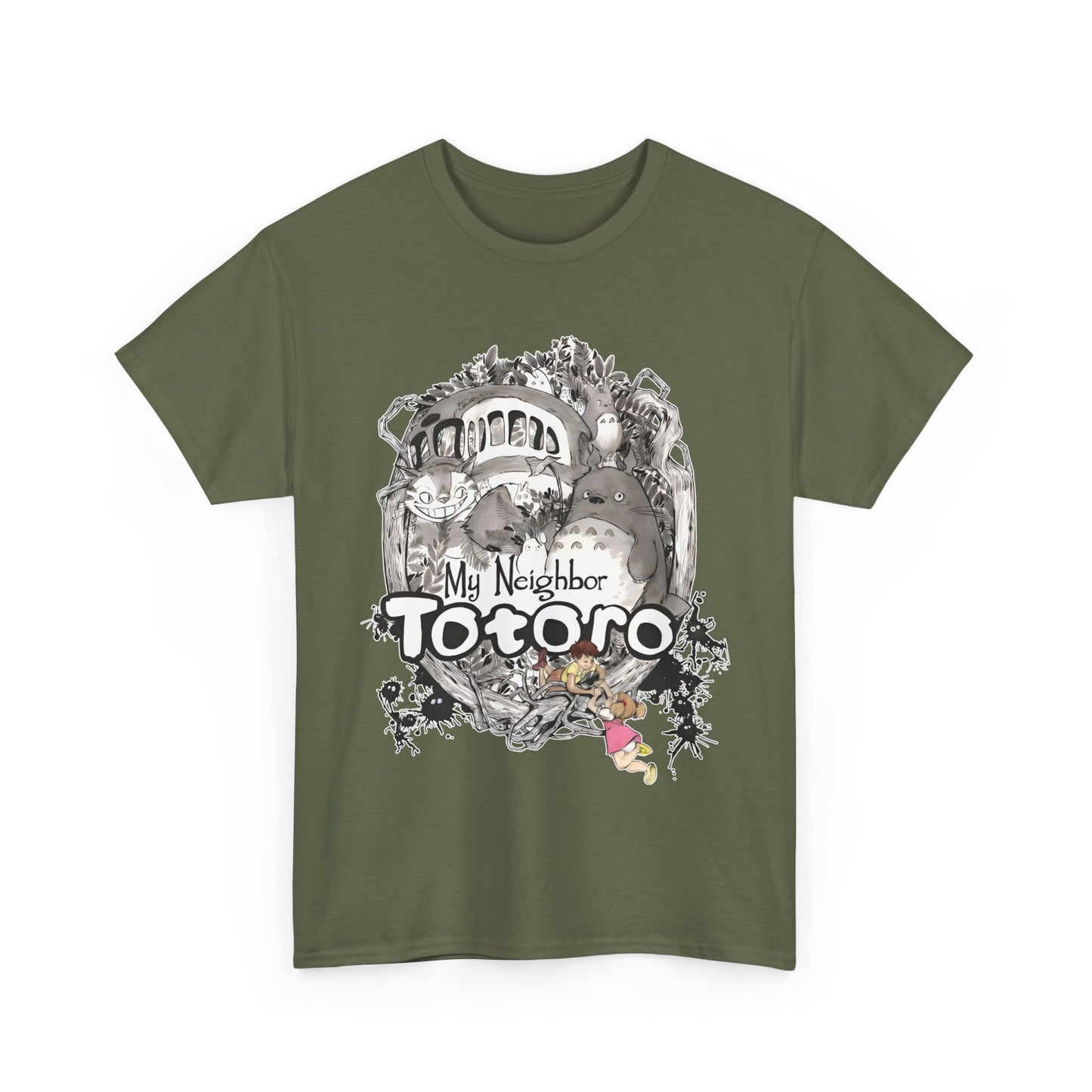 Totoro Anime Art T-Shirt | 100% Cotton Studio Ghibli Graphic Tee
