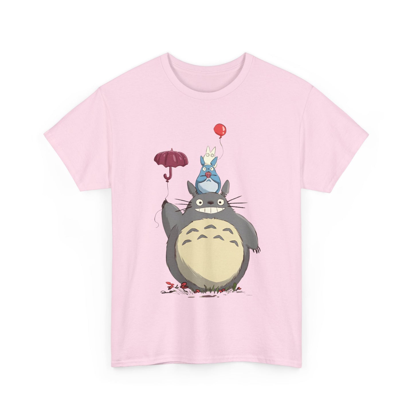 Totoro Umbrella T-Shirt – 100% Cotton Studio Ghibli Anime Tee