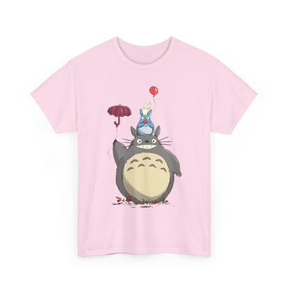 Totoro Umbrella T-Shirt – 100% Cotton Studio Ghibli Anime Tee