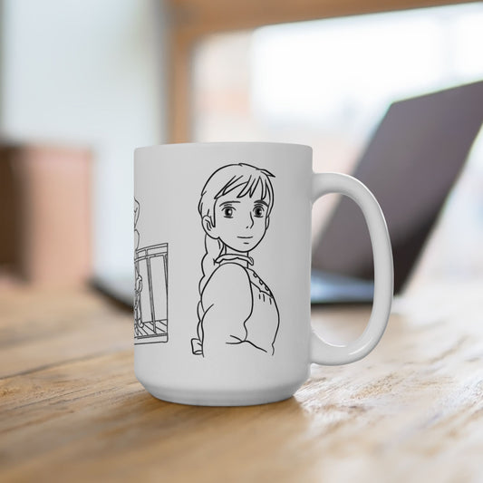 Sophie and Howl Love Mug – Howl’s Moving Castle Ghibli Cup 11oz & 15oz – Romantic Anime Gift for Ghibli Fans