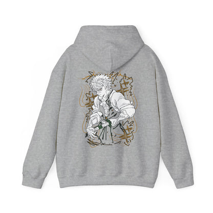 Sanemi Shinazugawa Back Print Hoodie – 100% Cotton Demon Slayer Streetwear for Anime Fans