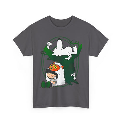 Princess Mononoke T-Shirt – 100% Cotton Studio Ghibli Anime Tee for Fans