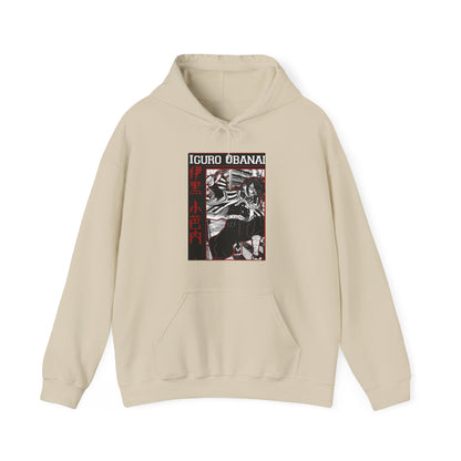 Iguro Obanai Demon Slayer Hoodie – 100% Cotton Anime Hoodie Featuring the Serpent Hashira