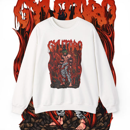 Gyutaro Demon Slayer Art Sweatshirt | 100% Cotton Anime Pullover