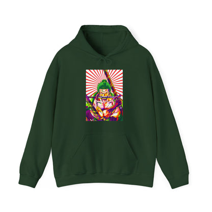Zoro Style Hoodie – One Piece 100% Cotton Pullover for Anime & Samurai Fans